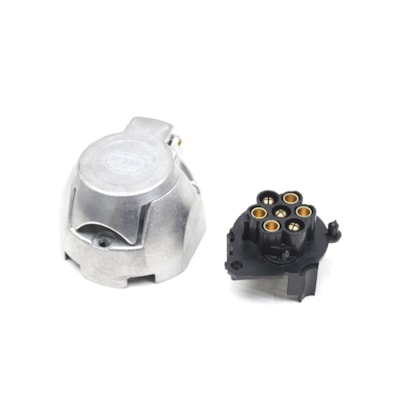 HELLA | HL8JB001941002 | TOMADA FEMEA ENGATE CARRETA 12V 16A 7 VIAS/POLOS USO UNIVERAL (VENDER JUNTO PLUG HL8JA001918002)