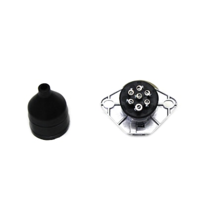 HELLA | HL8JB003833001 | TOMADA FEMEA ENGATE CARRETA ENGATE CARRETA 24V 16A 7 POLOS USO UNIVERSAL (MONTA COM HL8JA003831001)