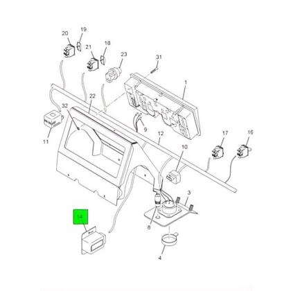 INTERNATIONAL | 2022809C3 | MODULO ELETRONICO CONTROLE DE LUZ DE CIRCULAÇÃO DIURNA ELETRÔNICA     INTERNATIONAL 4700