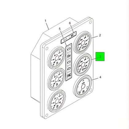 INTERNATIONAL | 3663889C1 | RELOGIO MANOMETRO AR INTERNATIONAL 9800