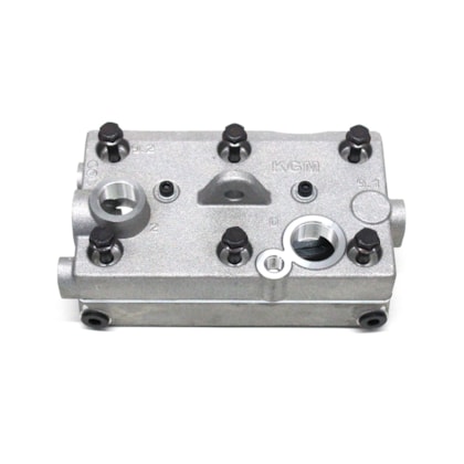 KGM | KGM1250 | CONJUNTO TAMPA/CABECOTE COMPRESSOR AR WABCO 85MM MB MOTOR OM457LA (GOVERNADO)