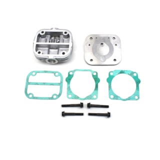 KGM | KGM1262 | CONJUNTO TAMPA/CABECOTE/PLACA/PARAFUSOS/JUNTA COMPRESSOR AR PADRAO KNORR LK15 VW 5140/8150 MOTOR MWM SPRINT 4.08 4CIL | MB HPN/FPN MOTOR OM366/OM366LA