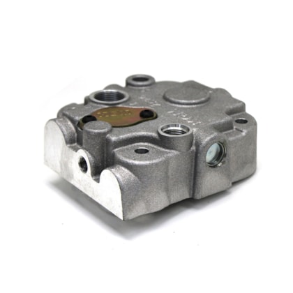 KGM | KGM2218 | TAMPA/CABECOTE COMPRESSOR AR PADRAO KNORR COM VALVULA ALIVIO ESS MOTOR VW/FORD MOTOR CUMMINS