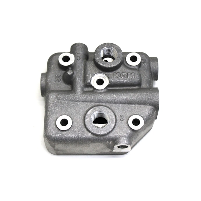 KGM | KGM2232 | TAMPA/CABECOTE COMPRESSOR AR PADRAO KNORR LK38 FORD/VW/AGRALE-bf9ddf0d-8c61-404e-aa05-90dcdfa55192