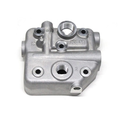 KGM | KGM2235 | TAMPA/CABECOTE COMPRESSOR AR PADRAO KNORR LK38 VW MOTOR MWM X12 4CIL/6CIL (K011739)