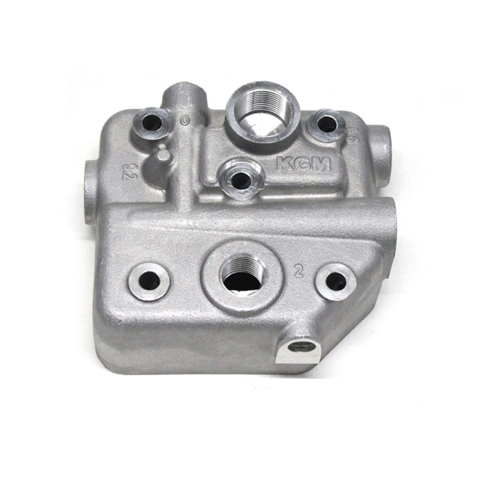 KGM | KGM2235 | TAMPA/CABECOTE COMPRESSOR AR PADRAO KNORR LK38 VW MOTOR MWM X12 4CIL/6CIL (K011739)-39949fd5-3480-4123-87c5-c7664f8c4580