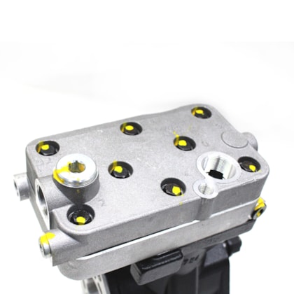 KGM | KGM55600 | COMPRESSOR AR PADRAO WABCO COM CABECOTE ALONGADO FORD CARGO MOTOR CUMMINS IBSE (SEM ENGRENAGEM)