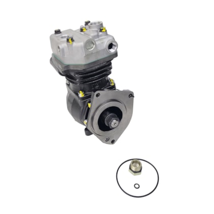 KGM | KGM65440 | COMPRESSOR AR PADRAO KNORR LK38 MOTOR MWM X12 4CIL/6CIL (SEM ENGRENAGEM) (COM CONEXAO REDUTORA M26X1,5 X 1/2 NPT)