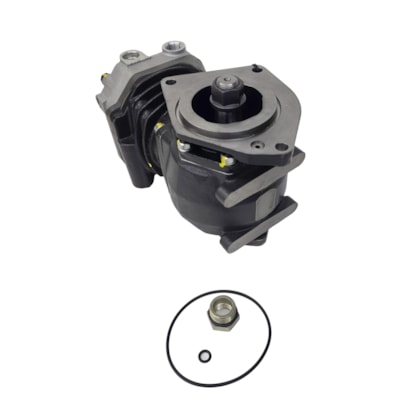KGM | KGM65440 | COMPRESSOR AR PADRAO KNORR LK38 MOTOR MWM X12 4CIL/6CIL (SEM ENGRENAGEM) (COM CONEXAO REDUTORA M26X1,5 X 1/2 NPT)