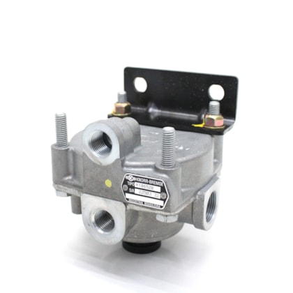 KNORR-BREMSE | K18652060 | VALVULA RELE FREIO TIPO RE1143 FORD/VW (ROSCAS PARA CONEXOES M16/M22) (COM SUPORTE)