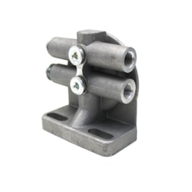 LNG | 09215 | CABECOTE FILTRO DIESEL/RACOR SEPARADOR DAGUA FORD/VW (COM 2 ENTRADAS E 2 SAIDAS ROSCA M16X1,5) (ROSCA 1-14) (COM 2 BUJAO DE FECHAMENTO)