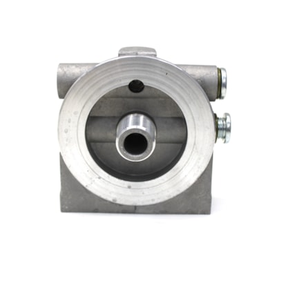 LNG | 09215 | CABECOTE FILTRO DIESEL/RACOR SEPARADOR DAGUA FORD/VW (COM 2 ENTRADAS E 2 SAIDAS ROSCA M16X1,5) (ROSCA 1-14) (COM 2 BUJAO DE FECHAMENTO)