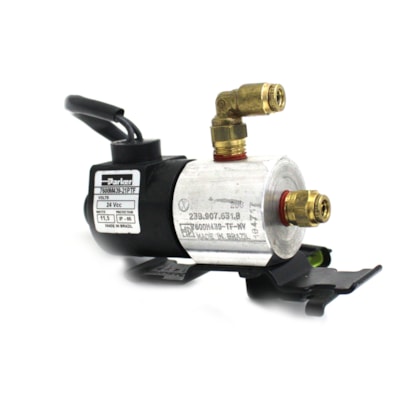 MAN LATIN AMERICA | 23B907631B | VALVULA SOLENOIDE 24V VW NOVO DELIVERY (ROSCA 3/8 NPT)  (PLUG RETANGULAR - CHICOTE 250MM) (2 FIOS)