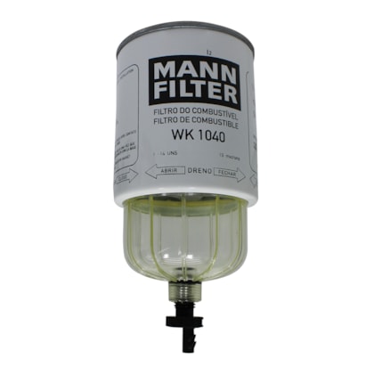 MANN FILTER | WK1040 | FILTRO DIESEL/RACOR SEPARADOR DAGUA MB 1620/1720 (COM COPO FIXO) (ROSCA 1-14F)