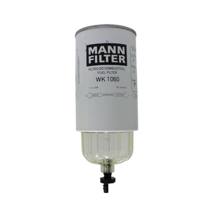 MANN FILTER | WK1060 | FILTRO DIESEL/RACOR SEPARADOR DAGUA MB (SISTEMA COPO FIXO) (ROSCA 1-12) (10 MICRONS)