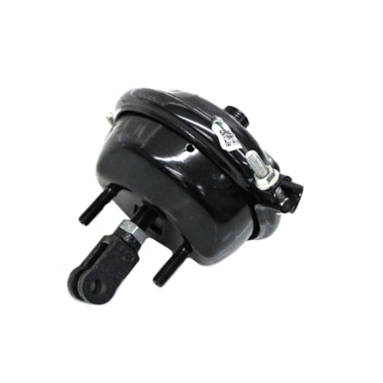 MASTER FREIOS | CS118 | CAMARA/CUICA FREIO DIANTEIRO LD TIPO 16 (6,5 POL) VW 12T/13T (COM FORQUILHA RETA PARA CATRACA MANUAL) (FIXACAO CENTREO A CENTRO 76MM) (HASTE 5/8 69,90MM)