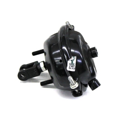 MASTER FREIOS | CS118 | CAMARA/CUICA FREIO DIANTEIRO LD TIPO 16 (6,5 POL) VW 12T/13T (COM FORQUILHA RETA PARA CATRACA MANUAL) (FIXACAO CENTREO A CENTRO 76MM) (HASTE 5/8 69,90MM)