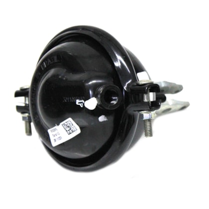 MASTER FREIOS | CS129 | CAMARA/CUICA FREIO DIANTEIRO LD TIPO 16 (6,5 POL) VW 8T/9T (COM FORQUILHA RETA PARA CATRACA AUTOMATICA) (FIXACAO 7/16 14F 76MM) (HASTE M16X1,5 72MM)