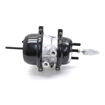 MASTER FREIOS | SB122 | CAMARA/CUICA FREIO 16X24 AGRALE/FORD/VW (ROSCA PARA CONEXAO M16X1,5) (HASTE LONGA 134MM - COM FORQUILHA FO001 COM DESVIO - MODELO 5/8 OFFSET) (PARA CATRACA AUTOMATICA)