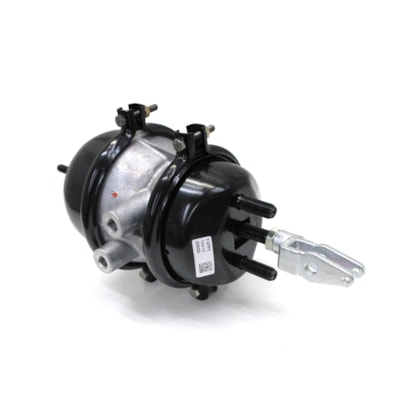 MASTER FREIOS | SB122 | CAMARA/CUICA FREIO 16X24 AGRALE/FORD/VW (ROSCA PARA CONEXAO M16X1,5) (HASTE LONGA 134MM - COM FORQUILHA FO001 COM DESVIO - MODELO 5/8 OFFSET) (PARA CATRACA AUTOMATICA)