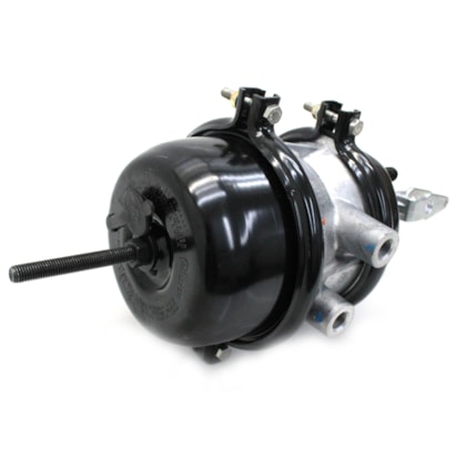 MASTER FREIOS | SB122 | CAMARA/CUICA FREIO 16X24 AGRALE/FORD/VW (ROSCA PARA CONEXAO M16X1,5) (HASTE LONGA 134MM - COM FORQUILHA FO001 COM DESVIO - MODELO 5/8 OFFSET) (PARA CATRACA AUTOMATICA)