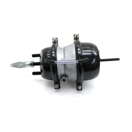 MASTER FREIOS | SB122 | CAMARA/CUICA FREIO 16X24 AGRALE/FORD/VW (ROSCA PARA CONEXAO M16X1,5) (HASTE LONGA 134MM - COM FORQUILHA FO001 COM DESVIO - MODELO 5/8 OFFSET) (PARA CATRACA AUTOMATICA)