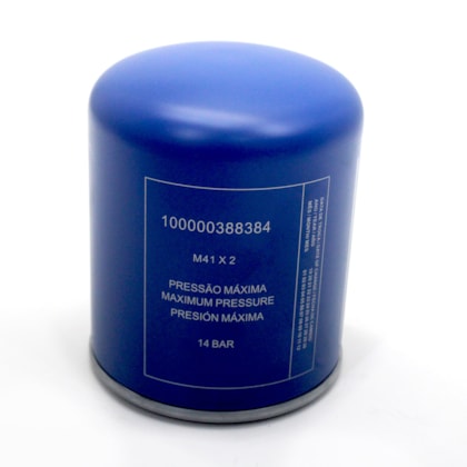MASTERFLEX | FIL007 | FILTRO SECADOR AR APU MB NOVO ACTROS (ROSCA M41X2,0) (AZUL LINHA PREMIUM) (MODELO COALESCENTE AGUA/OLEO)