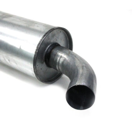 MASTRA ESCAPAMENTOS | FR3812T | SILENCIOSO F350/F4000 (1998 A 2005) (COM TUBO/CANO INTERMEDIARIO SOLDADO) (MODELO REDONDO)