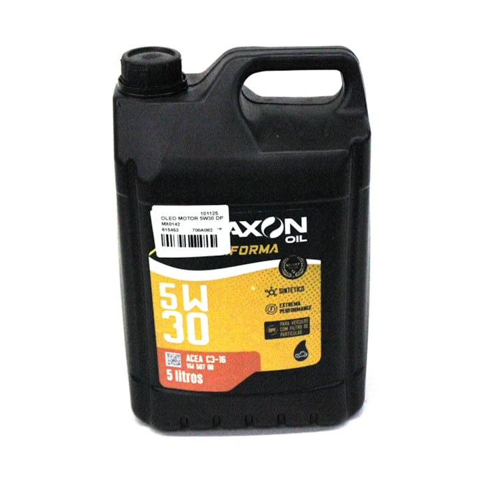 MAXON | MX0142 | BALDE OLEO MOTOR 5W30 SINTETICO ACEA C3-16 PARA MOTORES DIESEL LEVE (COM FILTRO DE PARTICULAS DPF) 5L-6efaf55e-0aa8-428d-883a-3e4aa1dfa50d