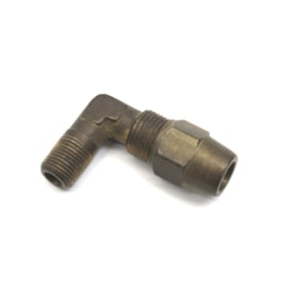 MDM | 04183045 | CONEXAO/COTOVELO 90 GRAUS 1/8 NPT (PARA TUBO TECALON 1/4) (COM PORCA)