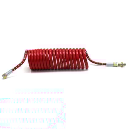 MDM | 2T0611717 | MANGUEIRA ESPIRAL 5,5 METROS (EMERGENCIA/VERMELHA) VW (NIPLE/CONEXAO 3/8NPT X M16X1,5) CAVALO/CARRETA