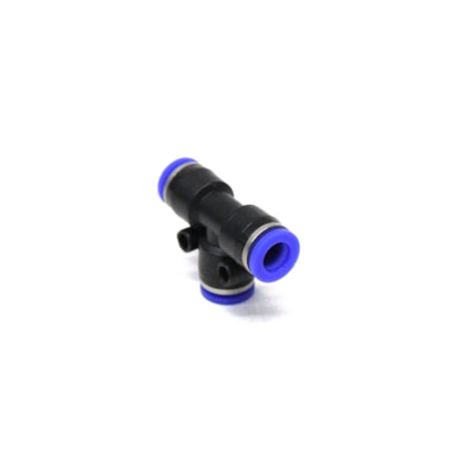 MDM | PUT08 | CONEXAO TEE/ENGATE RAPIDO (8MM) M8 (PLASTICO) PARA TUBO TECALON 8MM (8X6)