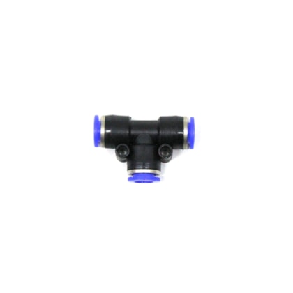 MDM | PUT08 | CONEXAO TEE/ENGATE RAPIDO (8MM) M8 (PLASTICO) PARA TUBO TECALON 8MM (8X6)