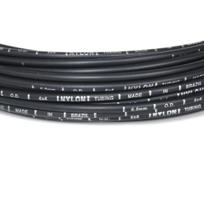 MDM | TBPA060604 | TUBO TECALON 6MM (6X4) (PRETO PA6) (1 UNIDADE = 10 METROS)