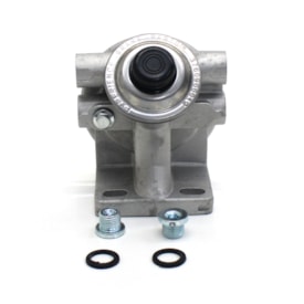 MIRADOR | FH121 | CABECOTE COM VALVULA PARA FILTRO DIESEL/RACOR SEPARADOR DAGUA (PF420) MB (COM 2 ENTRADAS E 2 SAIDAS ROSCA M16X1,5) (ROSCA 1-12)