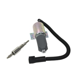 MIRADOR | TRA130805 | VALVULA SOLENOIDE 12V FORD/VW PARADA MOTOR CUMMINS (CONECTOR REDONDO) (4 FIOS)