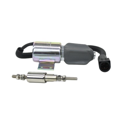 MIRADOR | TRA130805 | VALVULA SOLENOIDE 12V FORD/VW PARADA MOTOR CUMMINS (CONECTOR REDONDO) (4 FIOS)