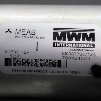 MWM | 7004245C1E | MOTOR DE PARTIDA TROLLER MAXXFORCE 3.2H EURO V