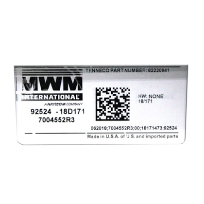 MWM | 7004552R3 | CONJUNTO CAIXA DCU 24V 2A GERACAO COM BOMBA UREIA + FILTRO UREIA + SENSOR PRESSAO AGRALE MOTOR MWM MAXXFORCE 4.8/7.2 (NAO ACOMPANHA O MODULO)