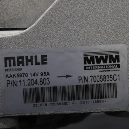 MWM | 7005835C1 | ALTERNADOR 14V 95A RETROESCAVADEIRA XCMG MOTOR 4.10