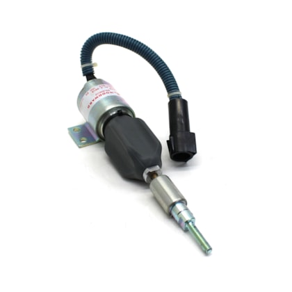 MWM | 907120120010E | VALVULA SOLENOIDE 24V PARADA MOTOR VW MOTOR MWM (PLUG REDONDO) (4 FIOS)