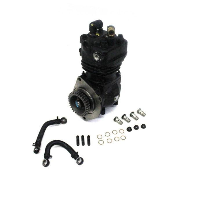 MWM | 961200510064E | COMPRESSOR AR PADRAO KNORR VW CONSTELLATION/WORKER MOTOR MWM X12 6CIL (COM ENGRENAGEM DENTE RETO 961203710084E)-4191efe1-7ba0-442e-aadc-9133afb1d038