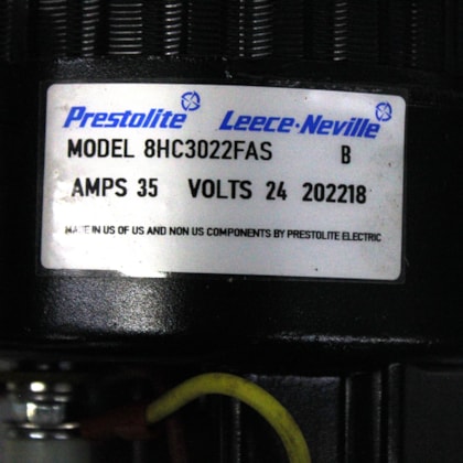 MWM GERADORES | 961200710015 | ALTERNADOR 24V    CAT 3412 C12 G3304 G3306 10-285 110-285 8HC3022F 8HC3022FAS 8050   PRESTOLITE