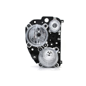 ORGUS | FM277LD | FAROL DUPLO REDONDO LD MB ACTROS MODELO ORION (2016 A 2019) (LAMPADA H7/H1) (SEM MOLDURA) (COM CHICOTE)