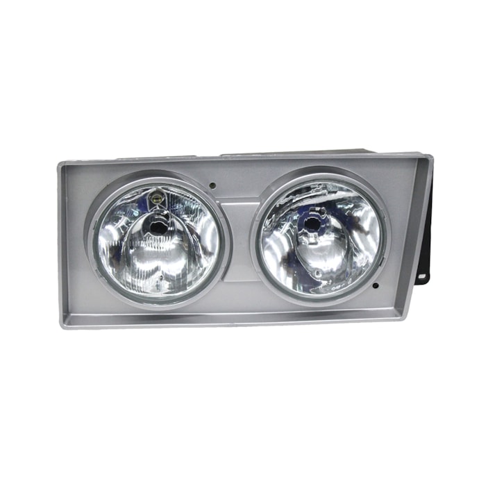 ORGUS | FW120LE | FAROL DUPLO REDONDO LE VW WORKER (2000 A 2002) (LAMPADA H1) (COM ARO E CARCACA PRATA)(VIDRO)-17e3f2ad-fa41-4731-a441-ece892372cbf