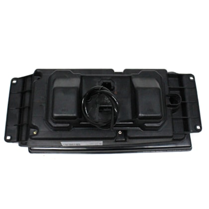 ORGUS | FW131LE | FAROL DUPLO REDONDO LE VW WORKER (2003 A 12/2006) (LAMPADA H1) (COM ARO E CARCACA PRETA)(VIDRO)