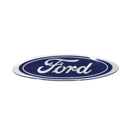 PARAUTO | XC458K141AA | EMBLEMA OVAL LOGO FORD PARA GRADE FORD CARGO (..2011) (230MM ADESIVO)