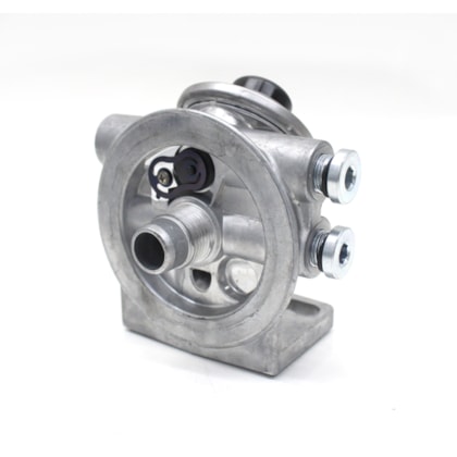 PARKER FILTROS | KR5025 | CABECOTE COM VALVULA PARA FILTRO DIESEL/RACOR SEPARADOR DAGUA (PF420) MB (COM 2 ENTRADAS E 2 SAIDAS ROSCA M16X1,5) (ROSCA 1-12) (COM 1 BUJAO DE FECHAMENTO)