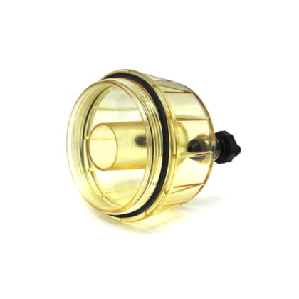 PARKER FILTROS | RK30063 | COPO PARA FILTRO RACOR R160T MB ACTROS | INTERNATIONAL | CATERPILLAR (COM FURO PARA SENSOR - ROSCA EXTERNA NO FILTRO)
