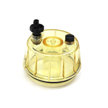 PARKER FILTROS | RK30063 | COPO PARA FILTRO RACOR R160T MB ACTROS | INTERNATIONAL | CATERPILLAR (COM FURO PARA SENSOR - ROSCA EXTERNA NO FILTRO)